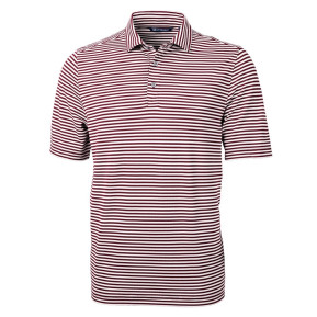 Men's Virtue Eco Pique Stripe Recycled Polo (MCK01168)