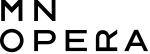 MN OPERA Logo: Black threads on light items. White threads on dark items.